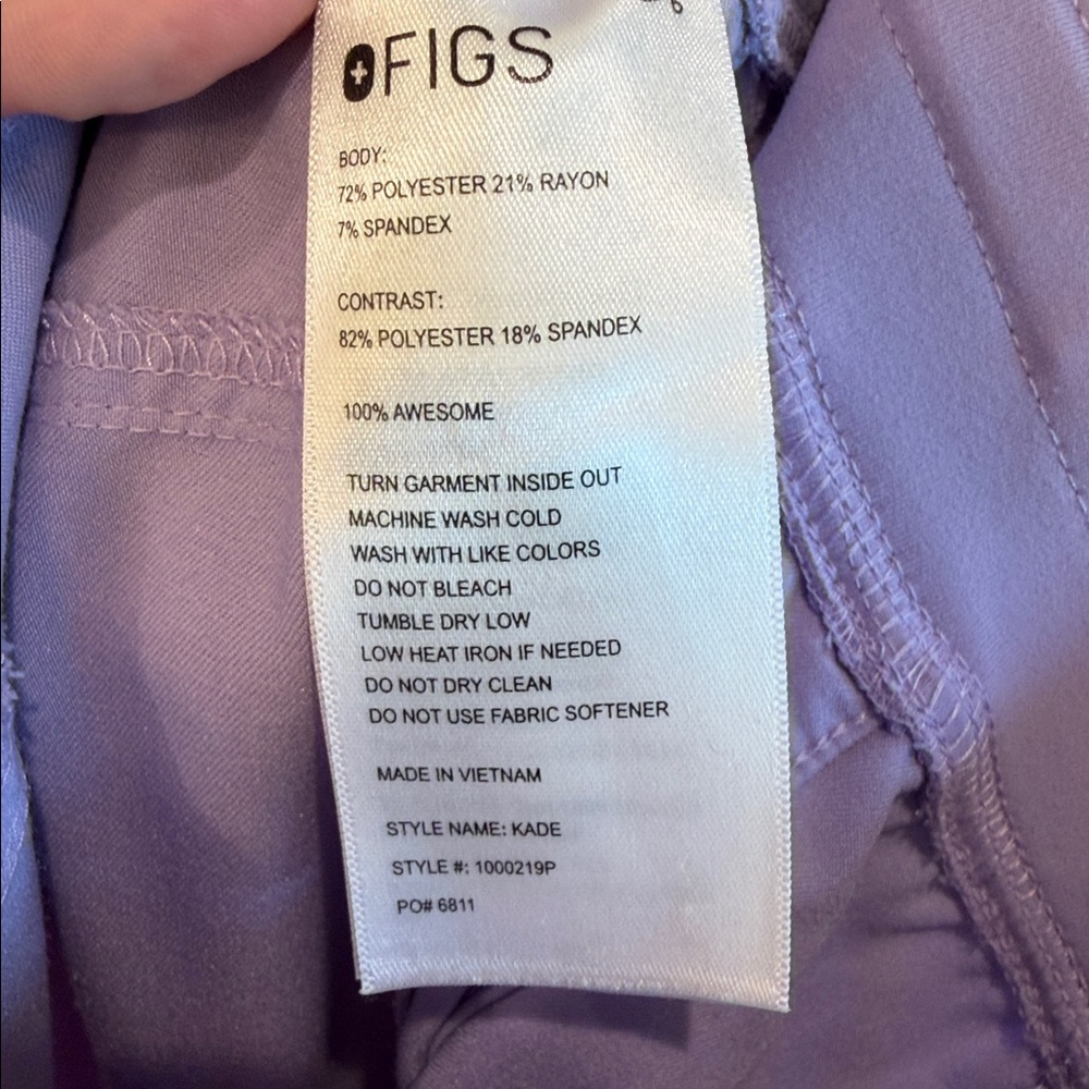 Figs Lavender Dew Kade Cargo Pants - Picture 3 of 4